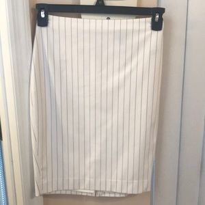 Express white pinstrip skirt worn just once